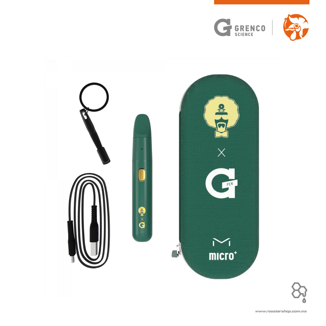 G Pen Micro verde dr greenthumbs edicion especial verde con dorado vaporizador tipo pluma para ceras wax concentrados extractos mexico edicion especial colaboracion vape vapo accesorios