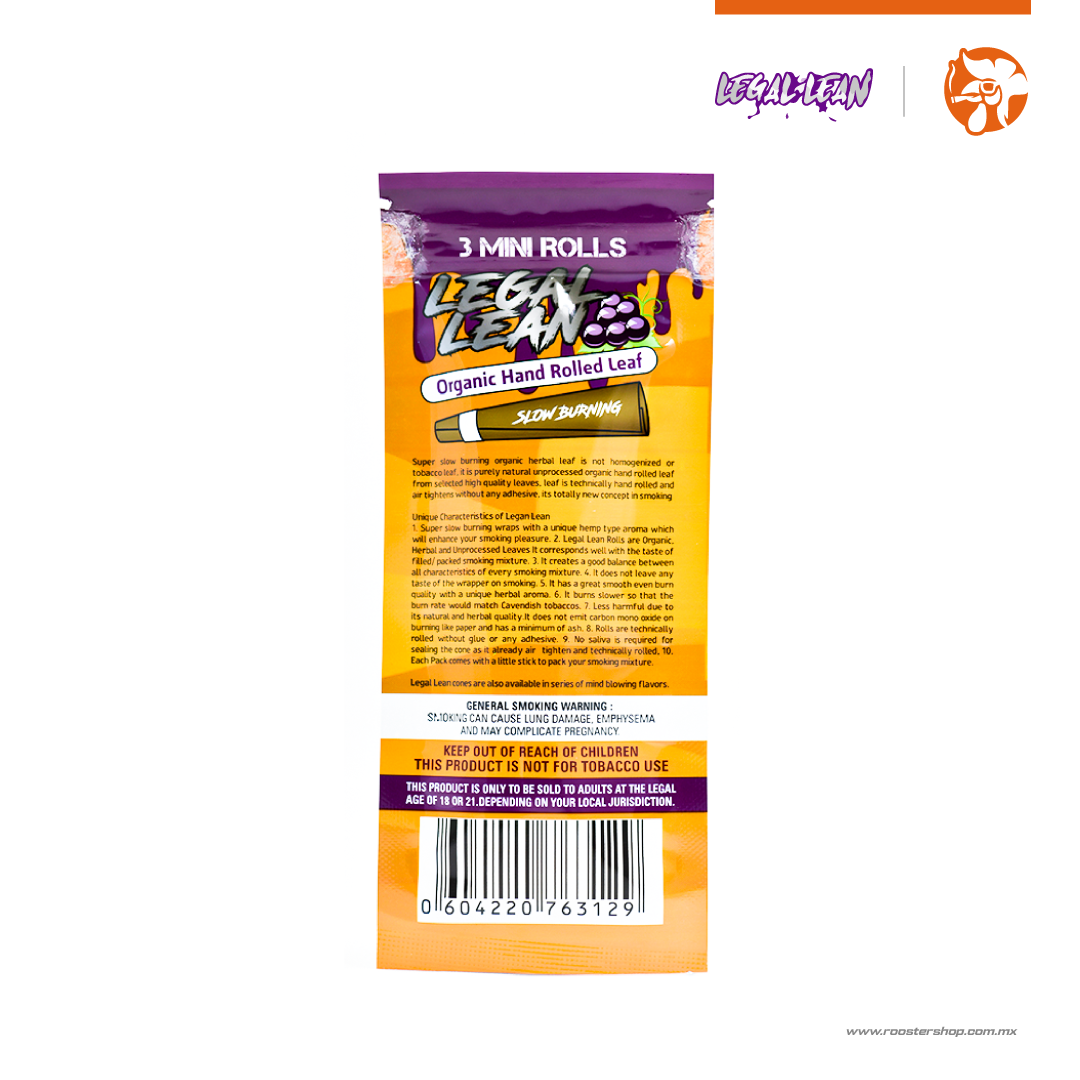 Legal Lean Organic Pre-Rolls 3 Pack