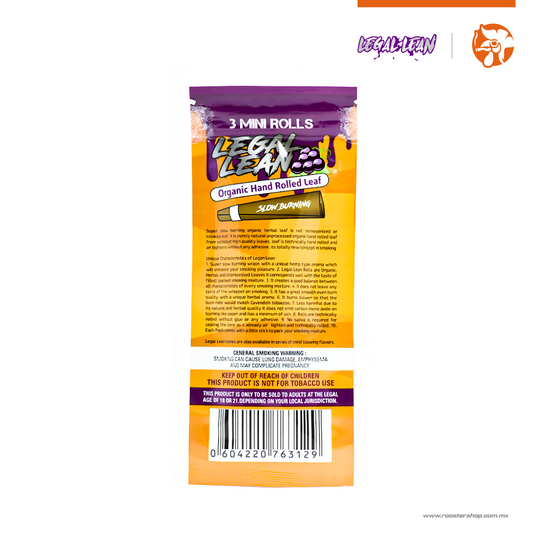 Legal Lean Organic Pre-Rolls 3 Pack