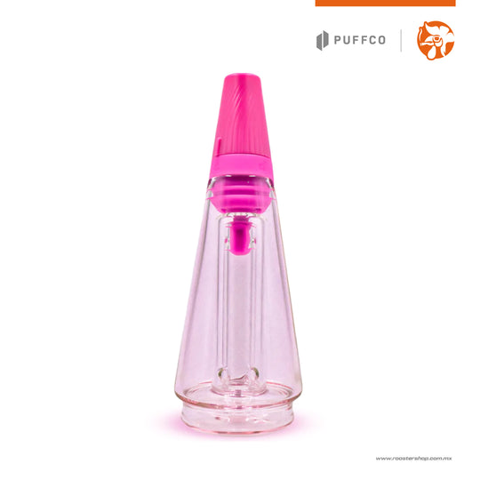 Puffco Peak Pro Ribbon Pink Travel Glass cristal de viaje rosa rosado para peak pro puffco mexico antiderrames
