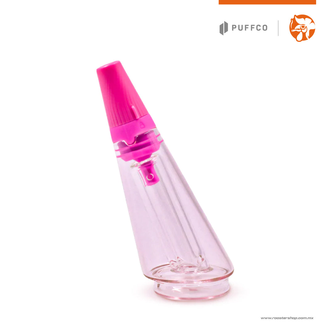 Puffco Peak Pro Ribbon Pink Travel Glass cristal de viaje rosa rosado para peak pro puffco mexico