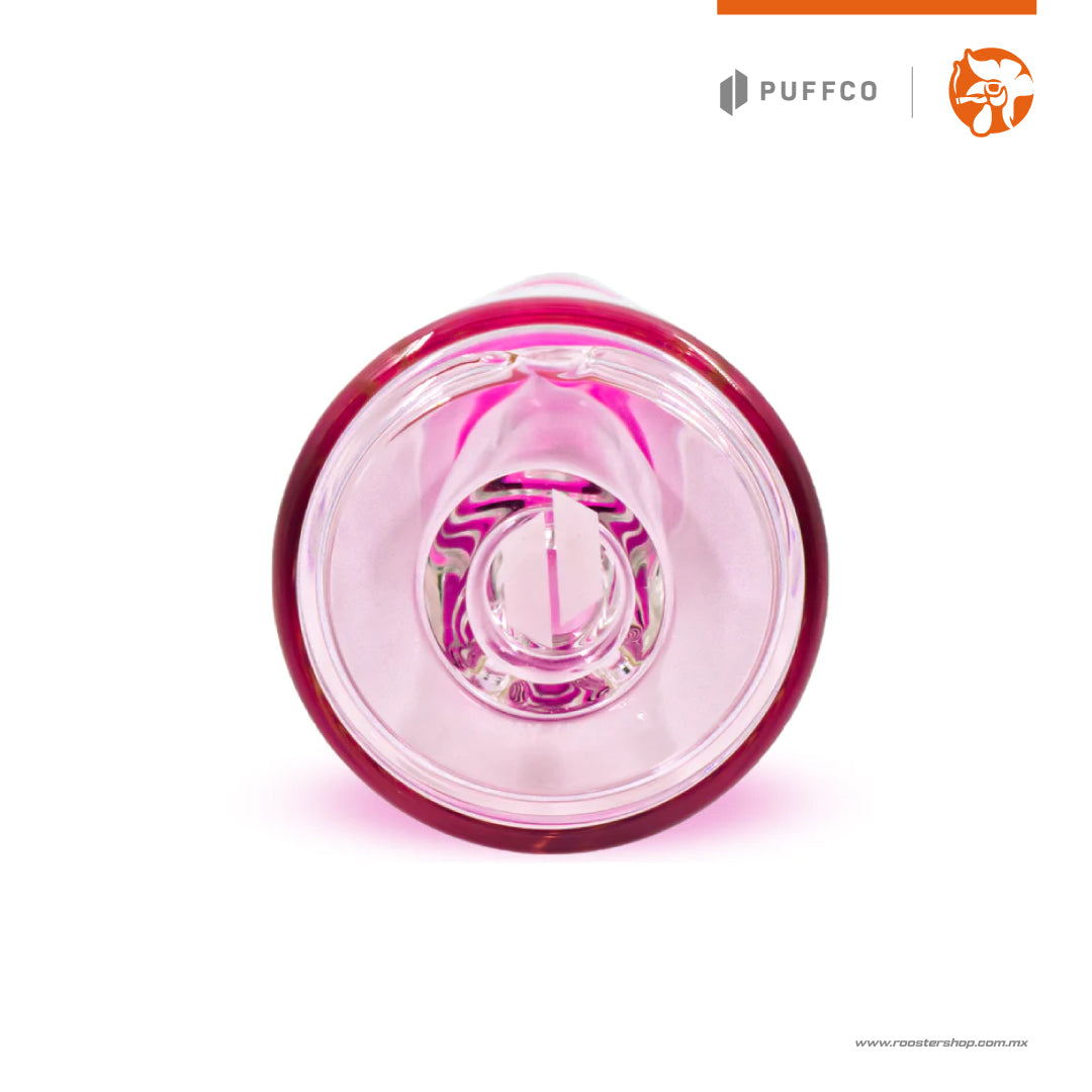 Puffco Peak Pro Ribbon Pink Travel Glass cristal de viaje rosa rosado para peak pro puffco mexico