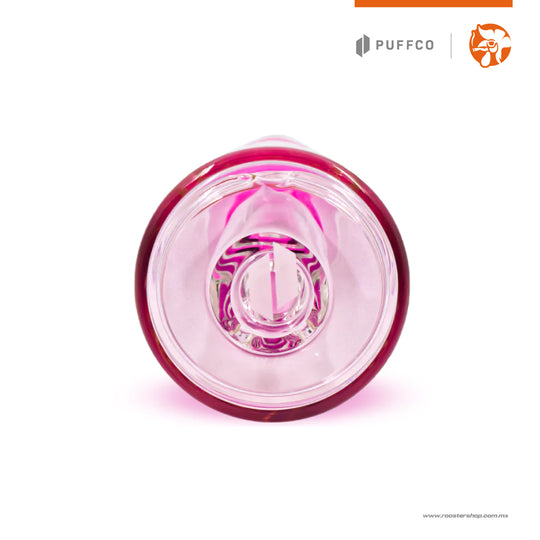 Puffco Peak Pro Ribbon Pink Travel Glass cristal de viaje rosa rosado para peak pro puffco mexico