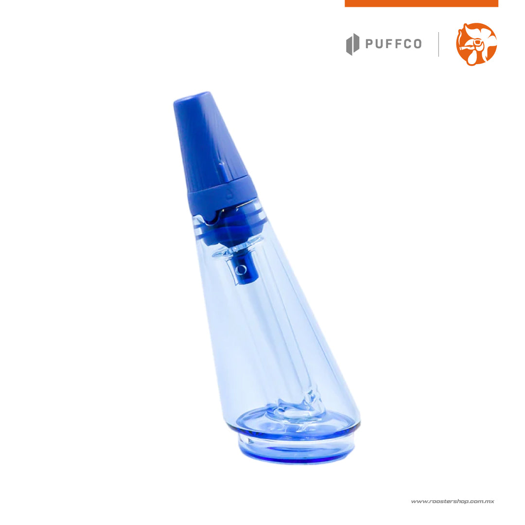 Puffco Peak Pro Royal Blue Travel Glass cristal de viaje portatil para puffco peak pro azul antiderrames puffco mexico