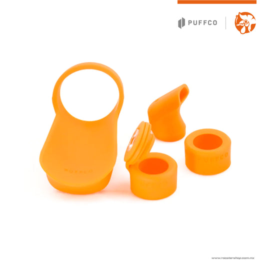 Puffco Peak Pro orange Travel Pack kit de viaje de silicon puffco mexico naranja anaranjado