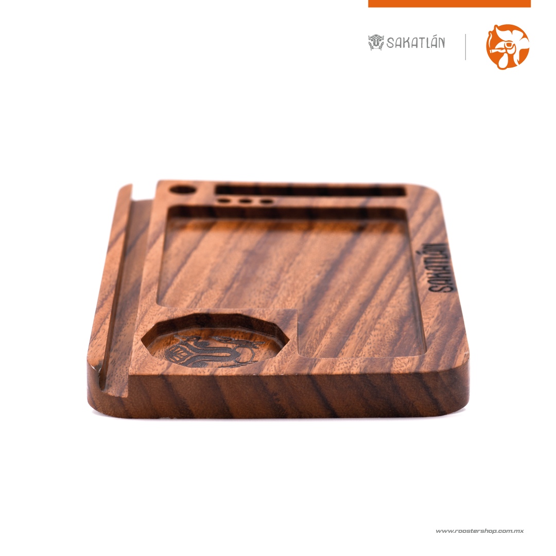 Rolling Tray of Parota Wood