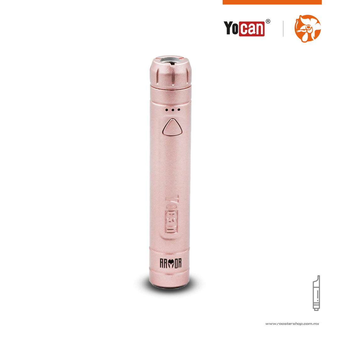 Yocan Armor rosegold oro rosado bateria para cartuchos de wax rosca 510 barata