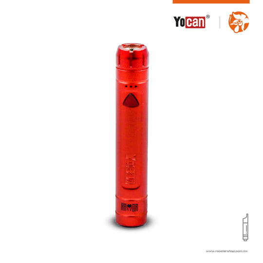 Yocan Armor red rojo roja bateria para cartuchos de wax rosca 510 barata