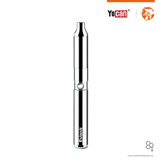 yocan evolve vaporizador tipo pluma color plata plateado silver en promocion para wax concentrados extractos de marihuana mexico vape vapes vapo rosca 510