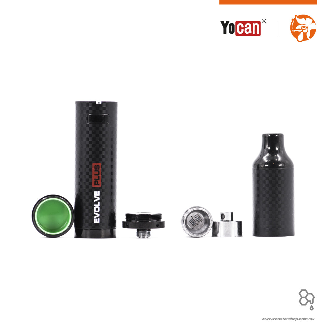 Yocan Evolve Plus Special Edition vape para wax vaporizador para ceras y concentrados edicion especial fibra de carbono mexico contenido 