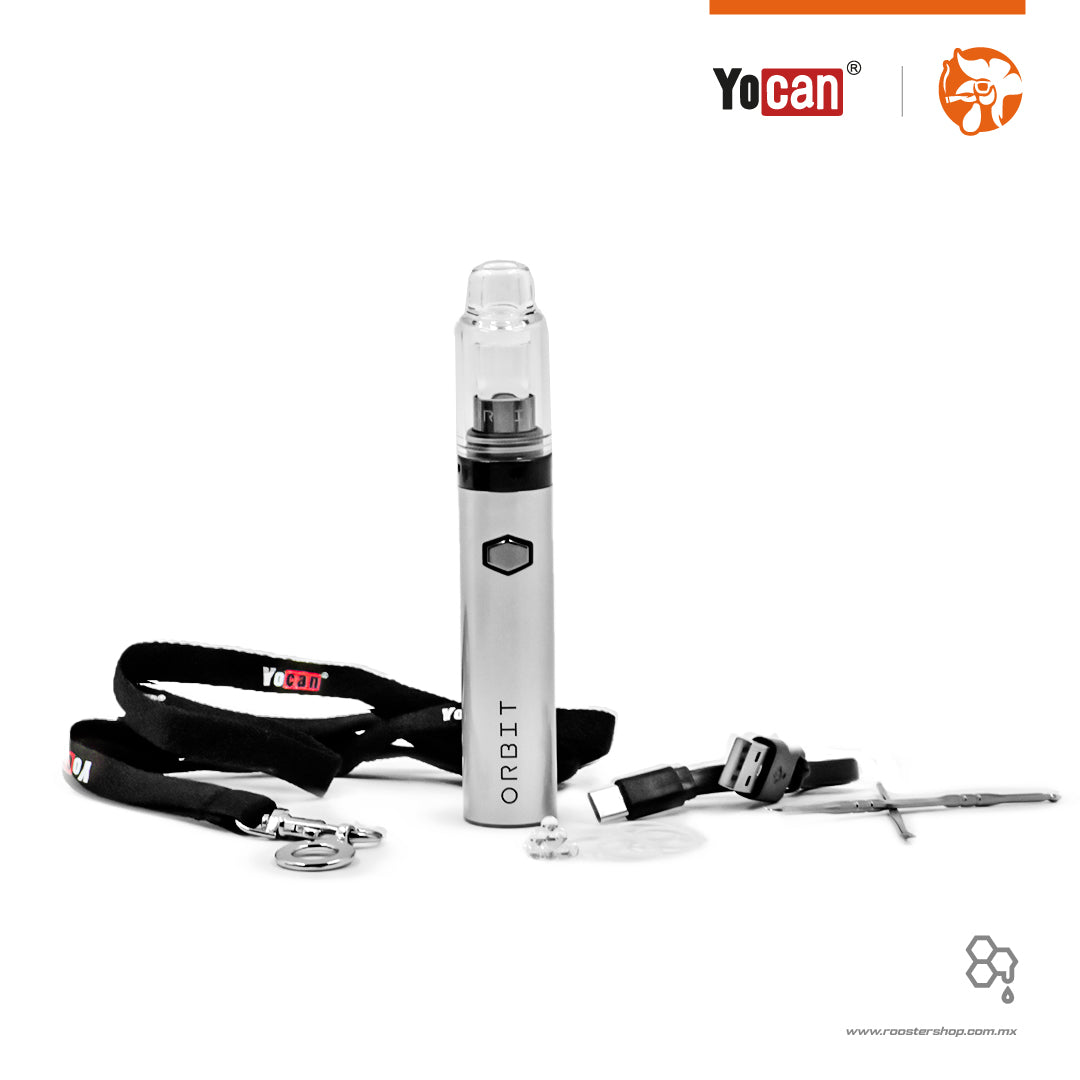 Yocan Orbit Vaporizer silver plata plateado vape vaporizador para wax ceras concentrados vaporizer yocan mexico