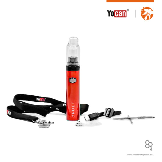 Yocan Orbit Vaporizer red rojo perlas vape vaporizador para wax ceras concentrados vaporizer yocan mexico