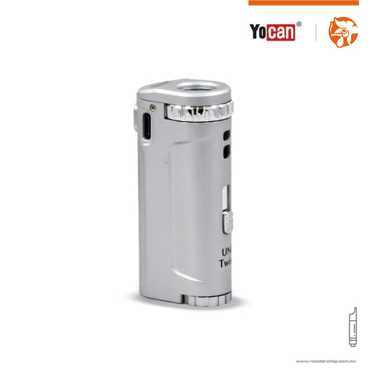 Uni Twist silver plata plateado bateria para cartuchos rosca 510 universal para fumar wax
