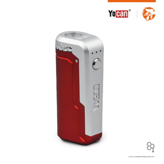 Yocan UNI red silver rojo y plata plateado bateria para cartuchos rosca 510 para wax